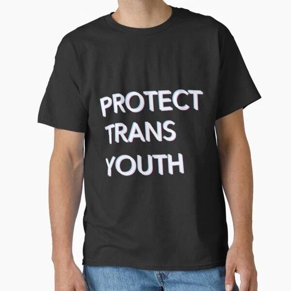 Protect Trans Youth Classic Tshirt Made In Usaaus Tshirt S2xl S