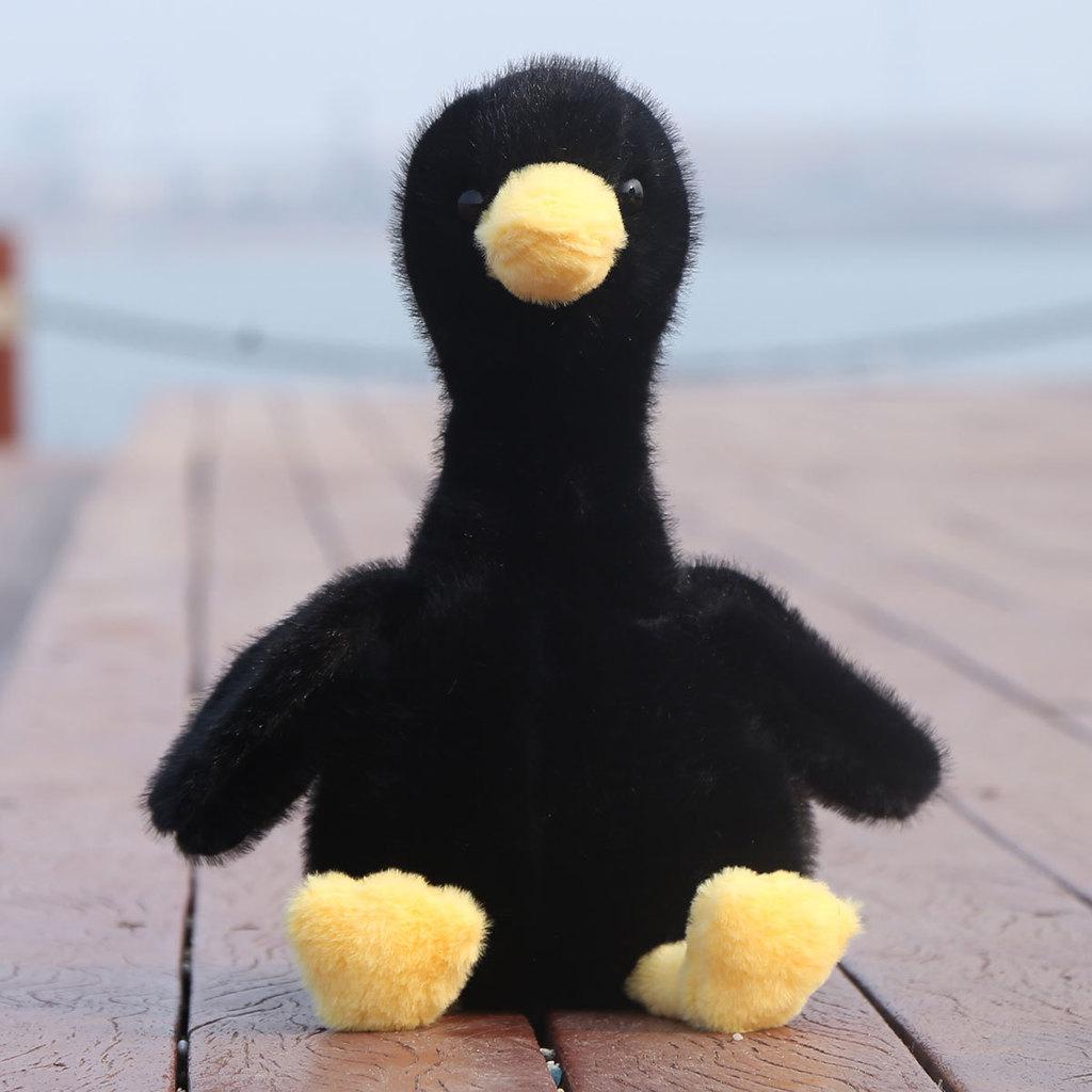 Cute White Duck Plush Toy With Pp Cotton Filling For Kids Gift And Bedroom Decor