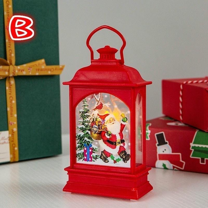 Christmas Decorations Christmas Lights Glowing Old Man Snowman Night Lights Christmas Decoration Desktop Decoration