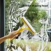 Multi-functional Liquid Glass Cleaning Tool Double-sided Scrubbing Bathroom Mirror Wiper Brush Clean Built-in Spray Bottle Brush