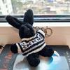 Doll Keyring, Lucky Cute Gift, Black Rabbit Keyring, Bag Charm, Birthday, Friend, Secret Santa Gift