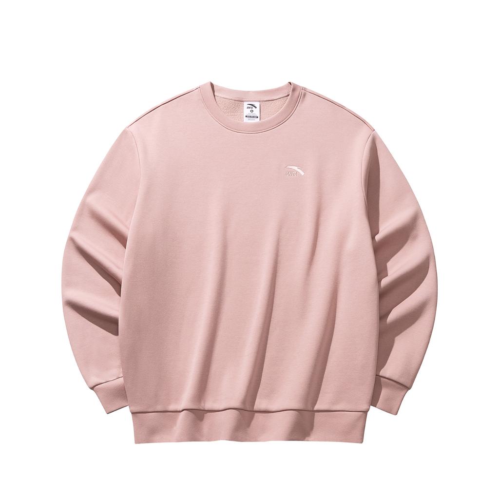 Anta Life Series 2025 Winter Pullover Sweatshirt Men sweatshirt Fusang-Pink 952548703-6