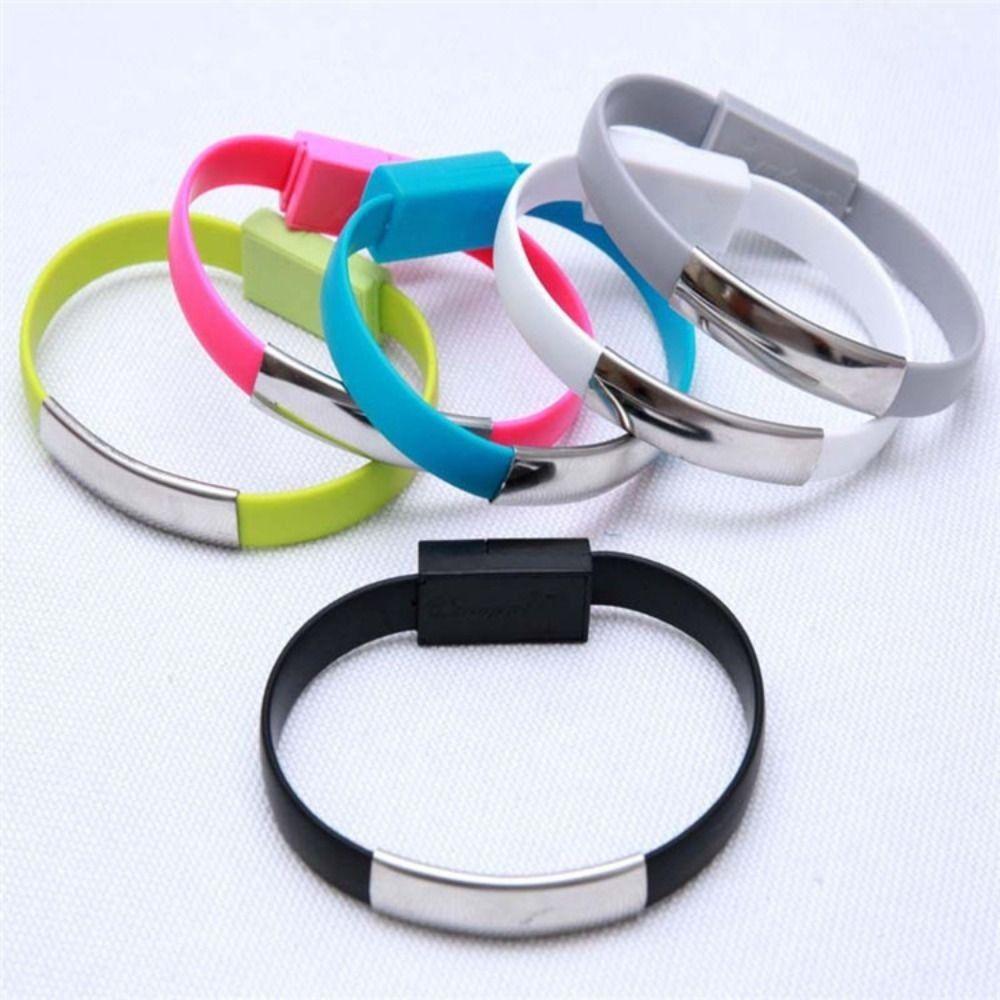 Data Charging Cord Fast Charger Cable Bracelet Wristband Mobile Phone Data Line Bracelet Cable