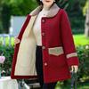 Autumn Winter Women Jacket Thick Fleece Warm Coat Ladies Lamb Fur Coat Mid-Long Loose Mother Dress Female Jacket