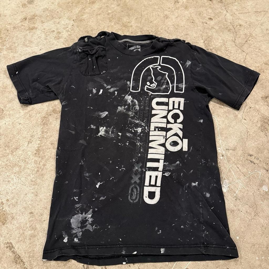 Ecko Unltd Tricou Bărbați Mărimea M Tricou Pictor Negru Mânecă Scurtă Casual Street
