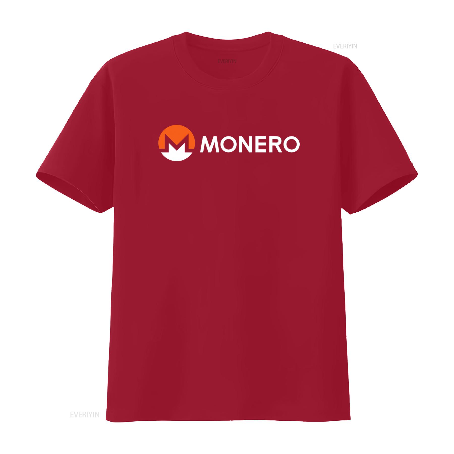 Monero Xmr Crewneck T Shirt Cryptocurrency Crypto Privacy Blockchain  vintage Washed Casual Versatile designer clothes S