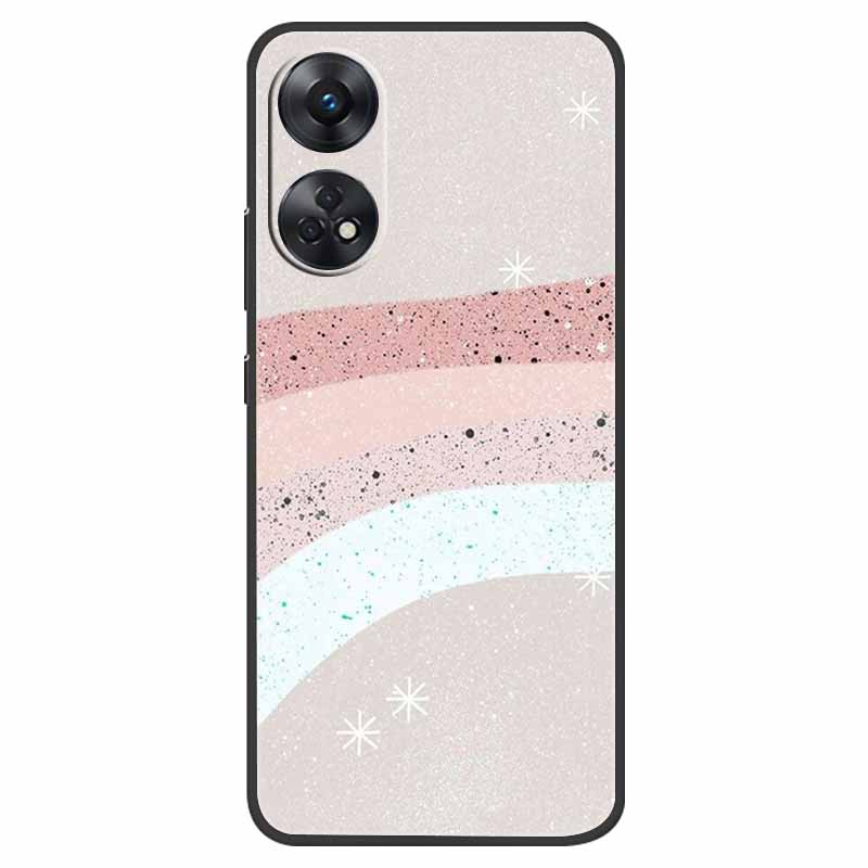 Case For Oppo Reno 8T Cover Black Silicone Soft Phone Back Cases for Oppo Reno8 T 4G Fundas Reno8T CPH2481 6.43" Lovely Fundas