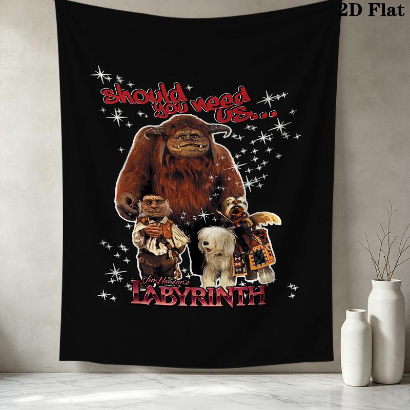 Labyrinth Wall Tapestry Aesthetic Wall Hanging Printed Fabric Blanket Decorative Tapestries For Bedroom Living Room Home Decor