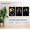 3 Pcs Vintage Witches Wall Art Witch in The Fores Halloween Painting Picture Wall Decor Gothic Dark Academia Poster Print Artwork for Gallery Party