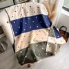 Heart-Shaped Texture Color Matching Fashionable Double-Sided Women'S Imitation Cashmere Thermal Scarf Air Conditioner Scarf Shawl