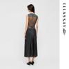ELLASSAY 2026 Early Autumn Flowing Gauze Pleated Midi Skirt