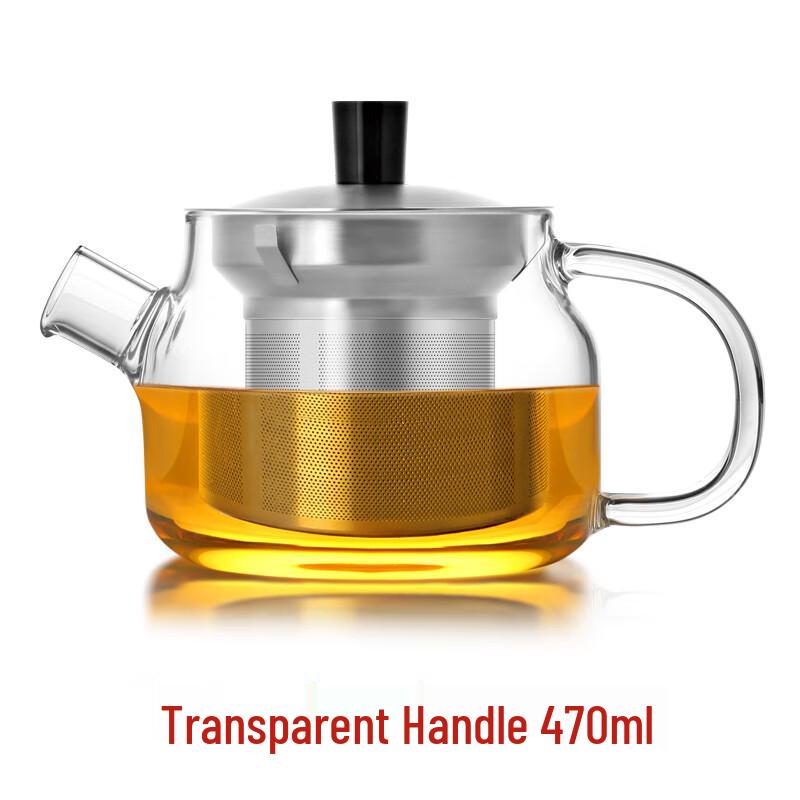 Shangming S'048 Heat-Resistant Glass Tea Pot with Infuser, 470ml