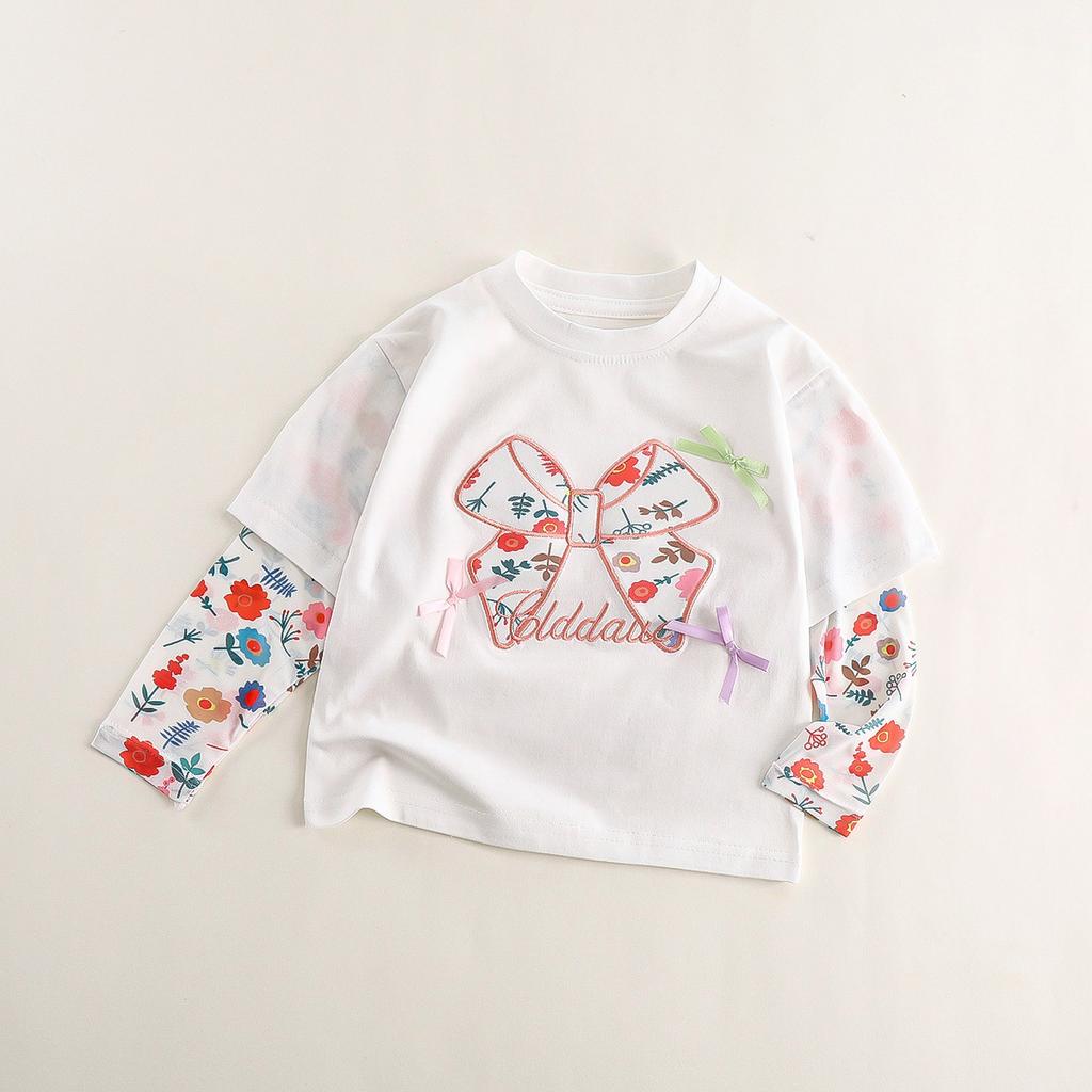 Summer T-shirt for Baby Girls Summer Clothes Ice Sleeves Sunscreen Top Children's Summer Clothes