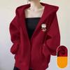 Loose Hoodie Sweatshirt Autumn and Winter Thickened Casual Coat