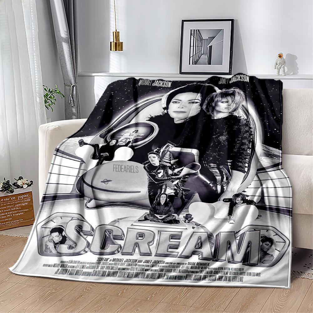 Michael Jackson 86 Blanket Soft & Cozy Suitable for Bedding Office Chair Livingroom for All Occasions Playful Design