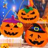 Cloth Pumpkin Lantern Reusable Halloween Ornament Halloween Light  Halloween Party Decorations