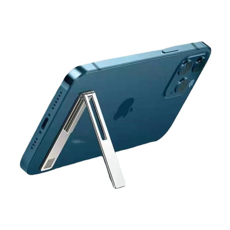 Ultra-Thin Metal Phone Stand: Compact Invisible Desktop Holder Sticker for Phone Cases