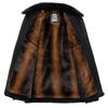 Men's Winter Wool Jacket - Thick, Velvet-Lined, Grandpa Style for Middle-Aged and Elderly