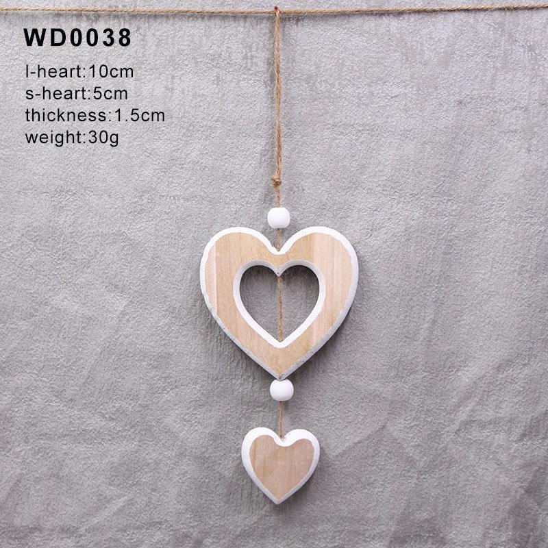 Vintage Wooden Heart Crosses: Retro Home Decor & Wedding DIY