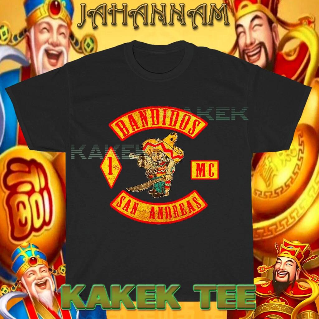

New Shirt Bandidos Worldwide MC Logo Funny T shirt USA Size S to 5XL 2XL