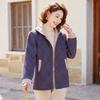 Women's Classic Hooded Warm Zip Jacket