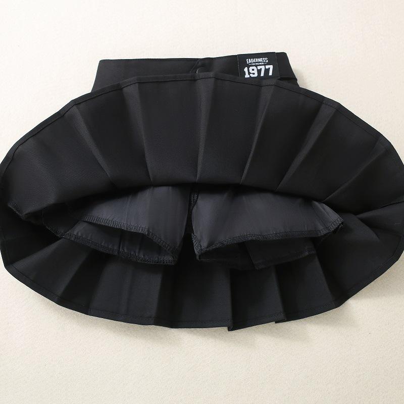 Fusta plisata fata de primavara/toamna 2025: Fetiță Western College Style JK