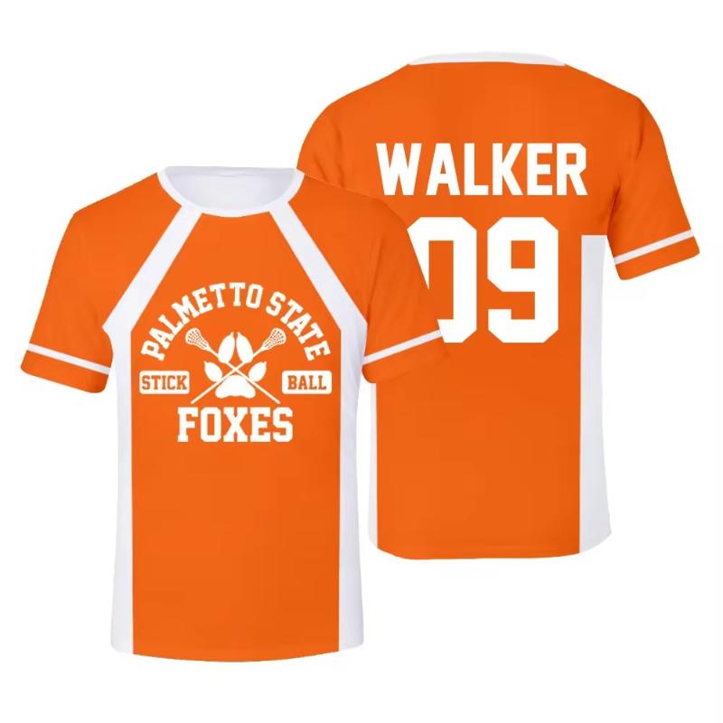 New The Foxhole Court Palmetto State Foxes Lacrosse Jersey Cosplay WILDS MINYARD 3D T-shirt Men/Women Clothes Kids Tees