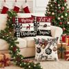 Christmas pillow cover digital printing cushion Christmas theme sofa pillow