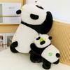 New Cute Party Version of Flower Panda Plush Toy Cartoon Panda Doll Doll Gift for Girls and Children