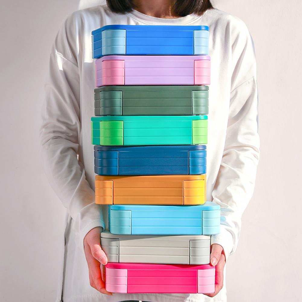 Lunch Box Leak Proof Bpa-free Bento Lunch Box for Adults Kids Multi-compartment Meal Planning Container for Work