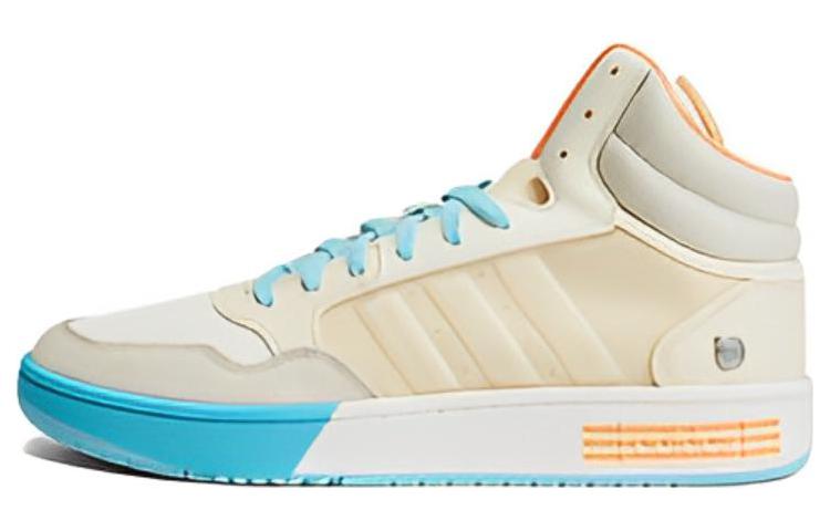 

Adidas Hoops 3.0 Mid Shoes Beige Blue HP9946 36