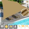 Waterproof Sun Shade Sails 10 Sizes Sand/Grey/Beige UV Block Canopy Sunshade Cloth for Outdoor Garden Patio Beach Awning Shelter