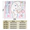 Cinnamoroll Decken Cartoon Flanell Großartige Atmungsaktive Überwurfdecken für Bett Sofa Dekoration