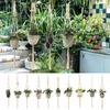Handmade Plant Hanger Baskets Flower Hanging Pot Rope Net Indoor Wall Hanging Planter Holder Basket Courtyard Hanger Flowerpot