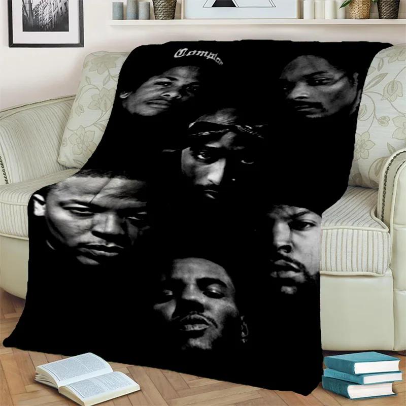 3D Legend Star Hip Hop Rapper Kunstdecke, Weiche Überwurfdecke für Zuhause Schlafzimmer Bett Sofa Picknick Reise Büro Abdeckdecke Kinder