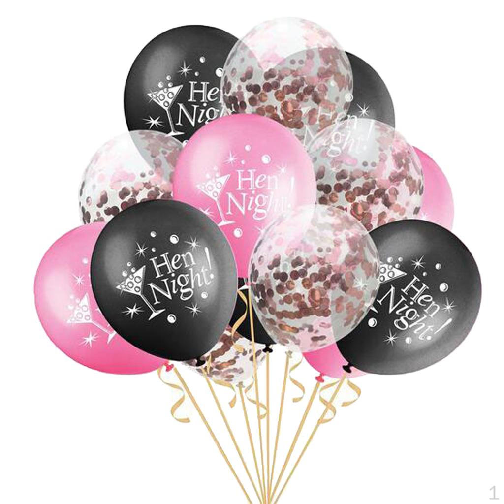 12 Inch Latex Balloon Confetti - 15 Pieces 2