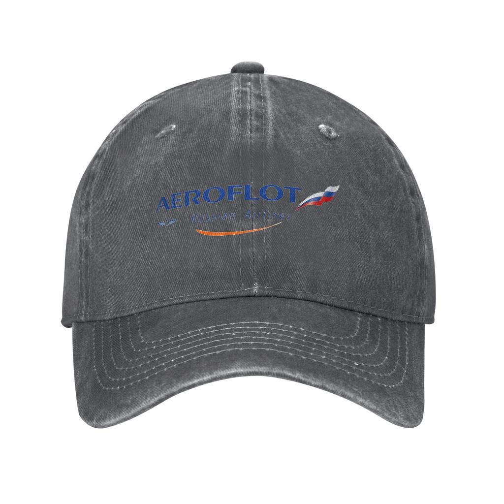 Aeroflot Russische Luftfahrt Pilot Luft- und Raumfahrt Flieger Denim Stoff Baseballkappen Snapback Baseballmützen Atmungsaktiv Kappe Outdoor