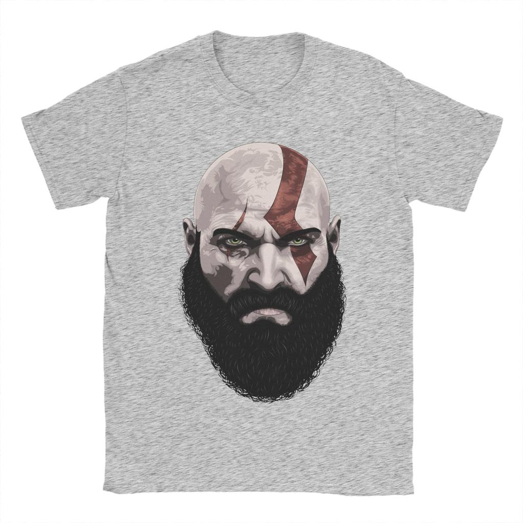 Vintage God of War Kratos TShirt Unisex Round Collar Cotton T Shirt Ghost of Sparta Short Sleeve Tee Shirt XL XL XL Tops
