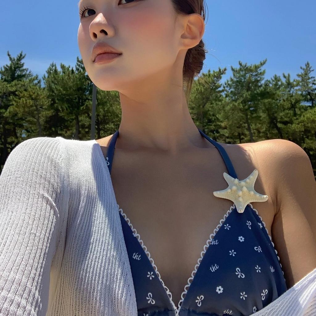 New sweet French women's split two-piece swimsuit ins Korean version of hot spring vacation bikini swimsuit set