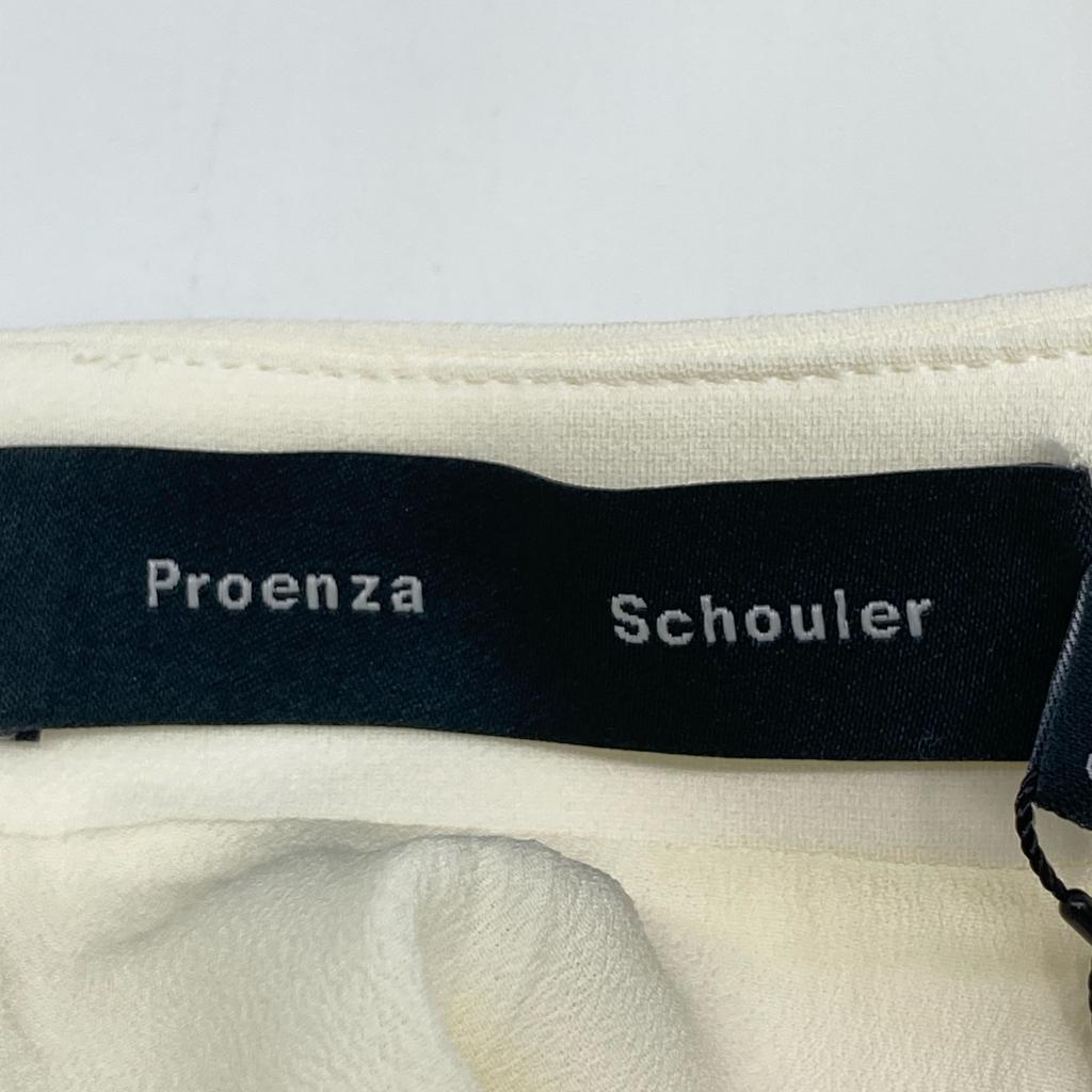 Proenza Schouler R2513011B Ivory Midi-Length Bateau Neck Dress Dress 2 IvoryUsed