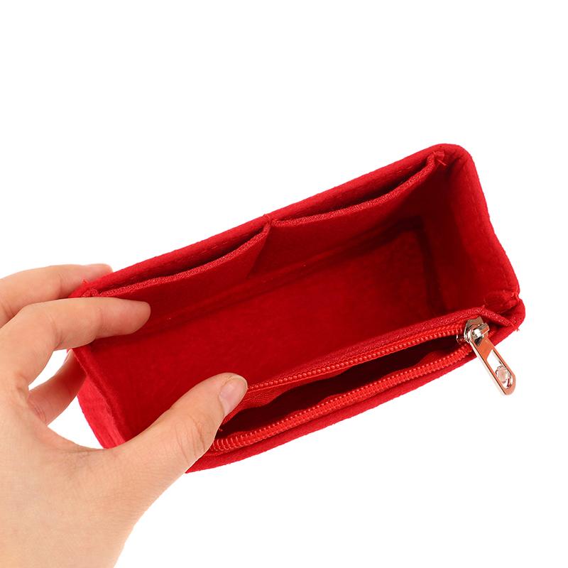 Taschen-Organizer für Mini-Taschen-Aufbewahrungstasche, die Liner-Tasche, Filz-Geldbörsen-Einsatz, Handtasche, Liner-Tasche, Filz-Innenblasentasche
