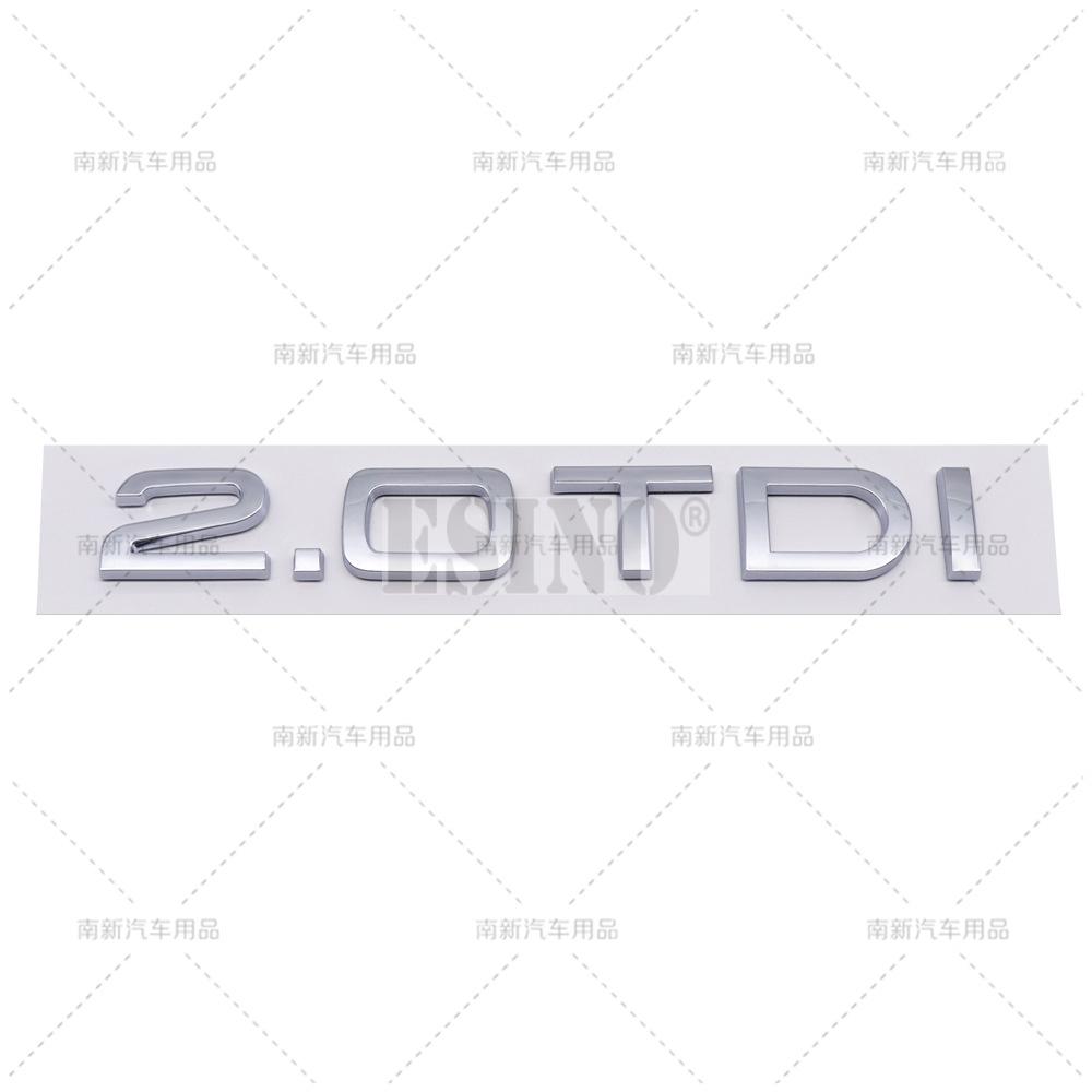 ABAB1 3D 1.6 1.9 2.0 3.0 4.0 TDI Car Trunk ABS Badge Emblem For Car Rear Tailgate Adhesive Badge Sticker for A4 A5 A6 A7 A8 Q3 Q5 Q7