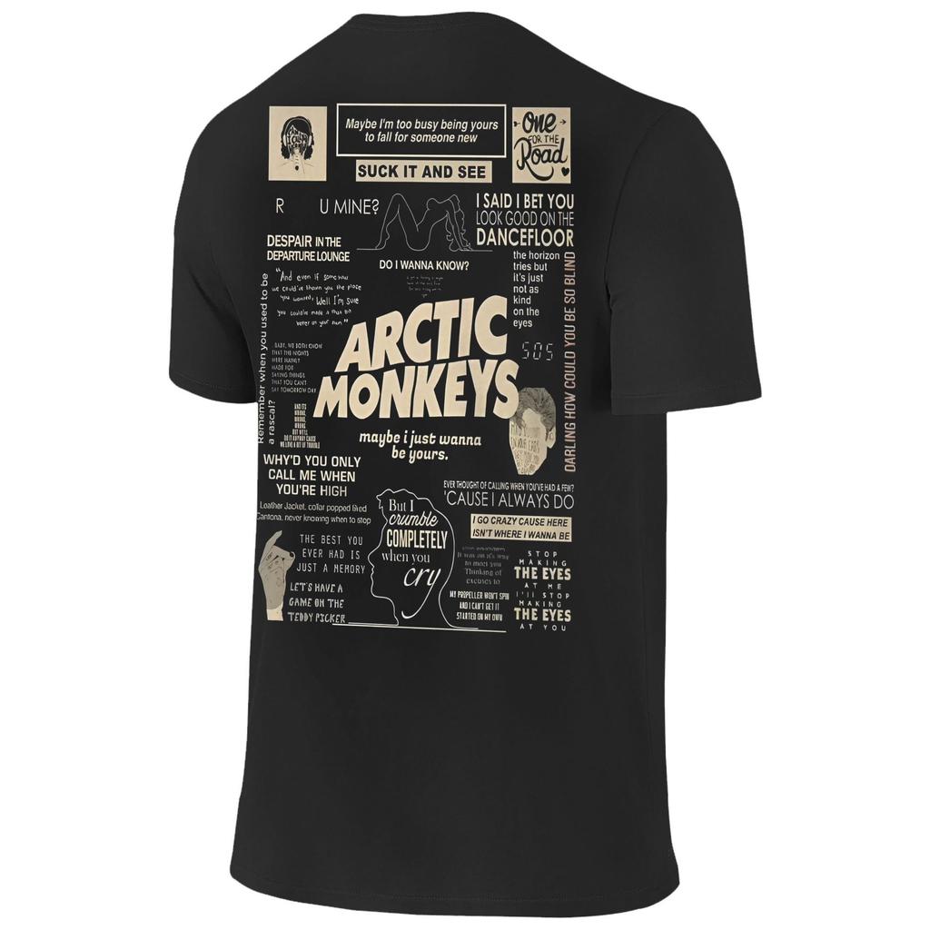 Arctic Monkeys T-Shirt Erwachsene Hip Hop Awesome 100 Baumwolle T-Shirts Sommer Rundhals Beliebtes T-Shirt Bedruckte Übergroße Kleidung