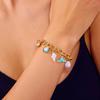 Beach Bracelet Imitation Pearls Shell Starfish Pendant Coastal Style Bracelet Lightweight Vacation Bracelet Jewelry Gift