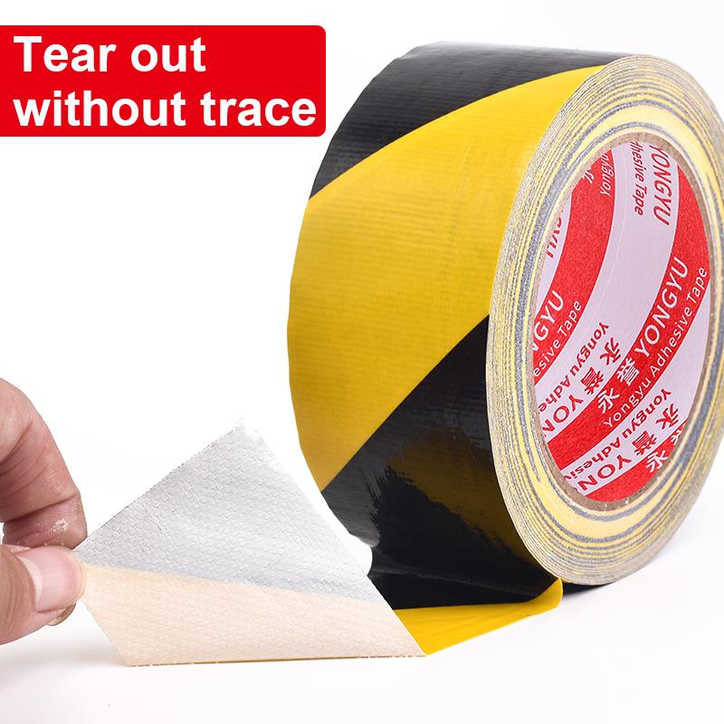 Black and yellow hazard safety warning stripe barrier tape suitable for marking floors walls pipes and equipmentPinstriping Tape 3