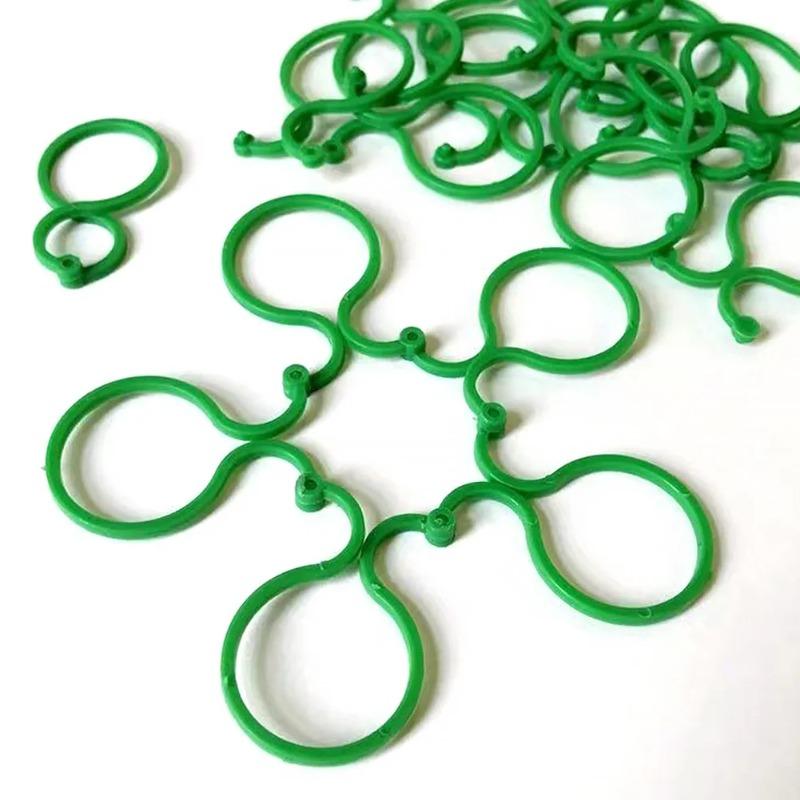 

Garden Vine Strapping Clips Plant Bundled Buckle Ring Holder Tomato Garden Plant Stand Tool Gardening Supports Tools 10PCS зелений