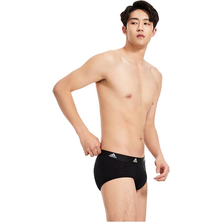 adidas Skin Friendly And Breathable Quick Dry Abrasion Resistant Men's 3 Pack Black 4A1M01-000