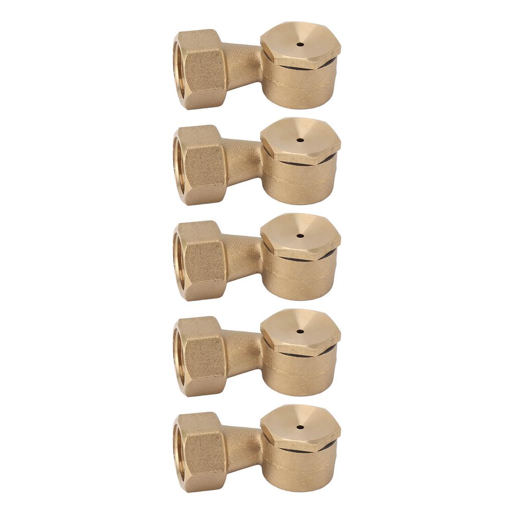 5PCS G1 2in Female Thread Brass Deck Jet Nozzles Durable Waterscape Fountain Nozzle Automatic Waterscape Nozzle for