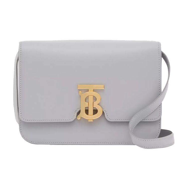 Burberry Tb Monogram Lock Leather Crossbody Bag Women Bags Light-Blue 80284361