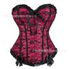 European Palace Style Lace Steel Buckle Boned Corset Body Shaper